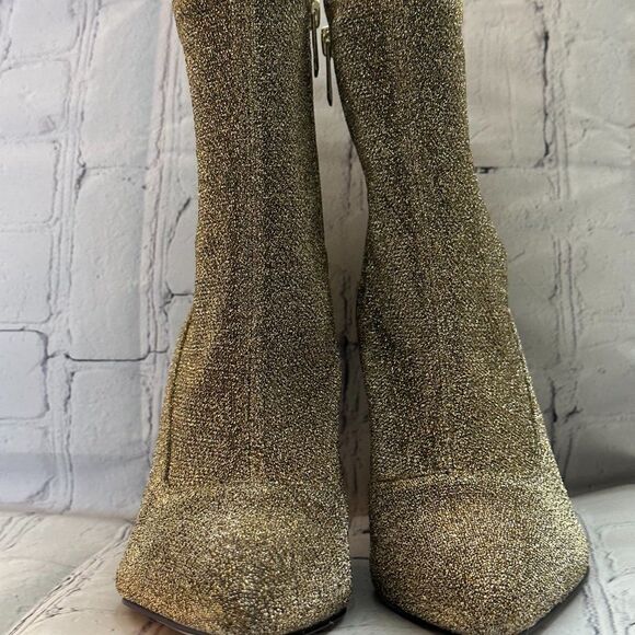 Sam Edelman Women's Olson Fashion Boot in shimmering gold Chic/Comfort size 8M. - Picture 7 of 11
